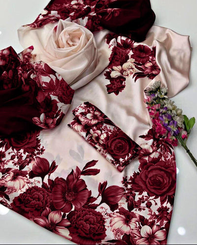 Silk 3pc unstitched