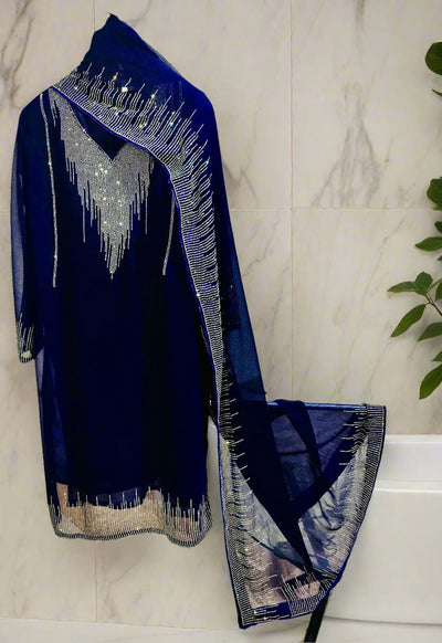 Designer Chiffon 3pc Party Wear