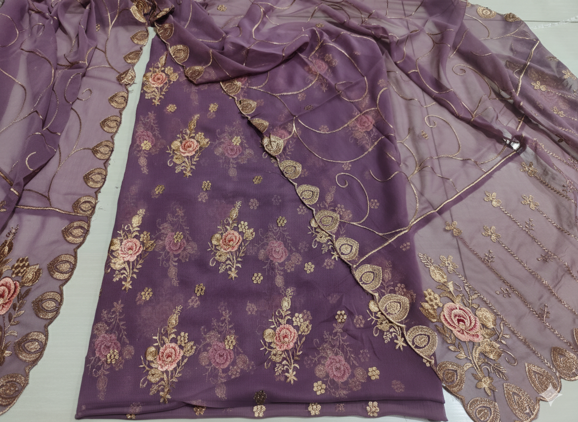 Chiffon 2pc unstitched