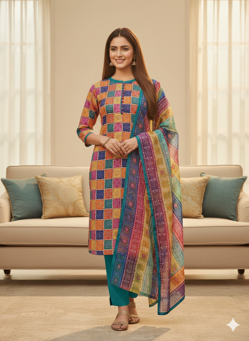 Classic Lawn 3pc Suit | Everyday Elegance