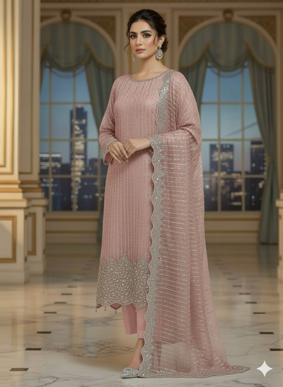 Artisan Silk 2pc – Unstitched Turkish Cutdana Collection - 2