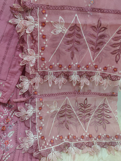 Chikankari Embroidered Lawn Suit – 3pc | Premium Collection