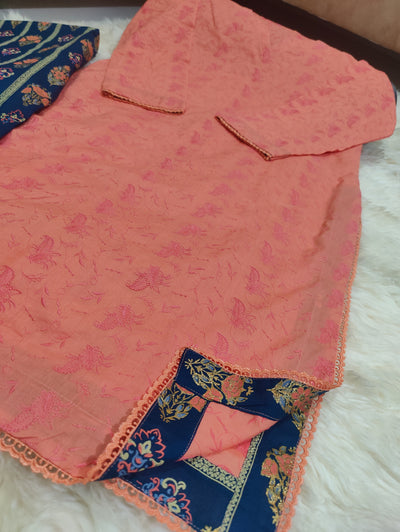 2pc Pre-Stitched Outfit | Elegant Lawn Suit