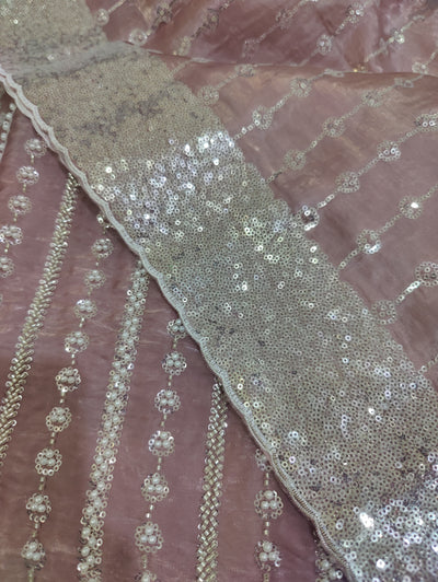 Turkish-Inspired Cutdana Work – Premium Silk 2pc Unstitched Ensemble