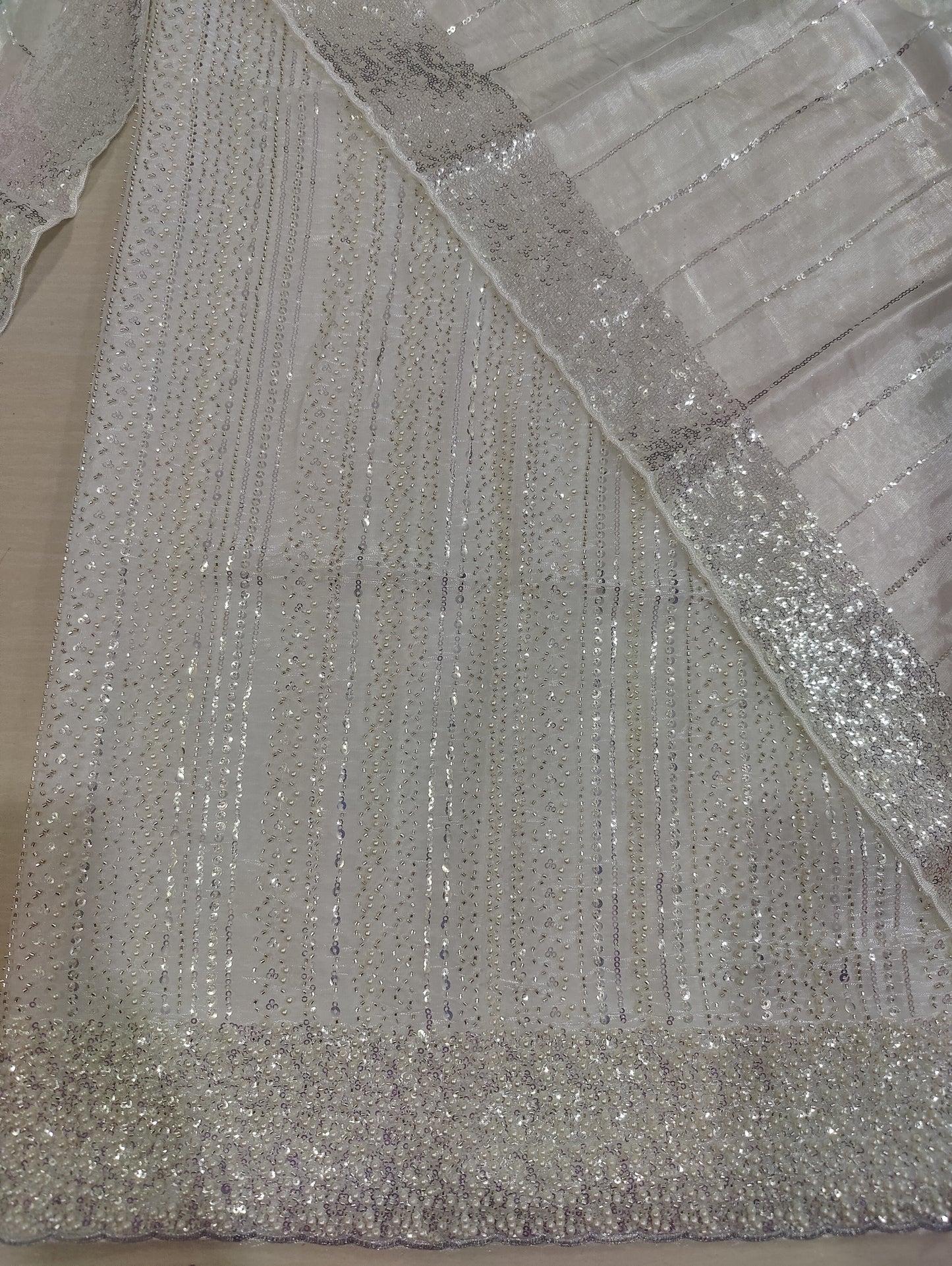 Silk 2pc Unstitched – Luxe Turkish Cutdana Embroidery Edition Fountain