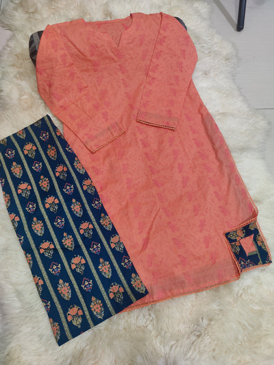 2pc Pre-Stitched Outfit | Elegant Lawn Suit
