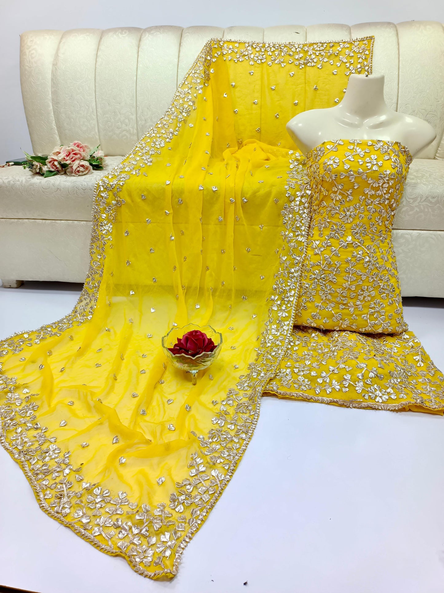 Luxury Chiffon 2pc Unstitched – Perfect for Formal Stitching