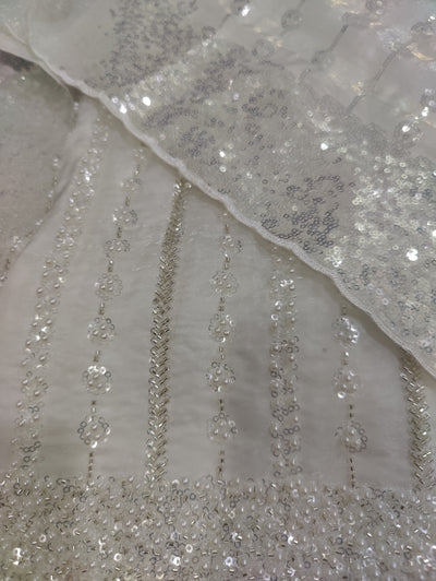 Turkish Cutdana Silk Set – 2pc Unstitched for Formal Occasions