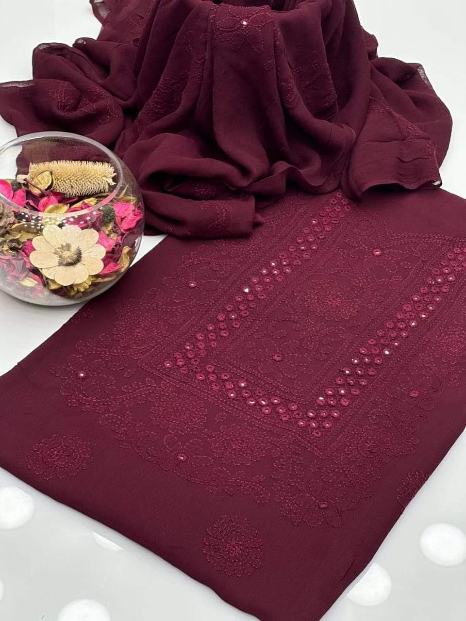 Luxury Chiffon 2pc Unstitched – Perfect for Formal Stitching