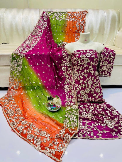 Soft Chiffon 2pc Fabric Set – Unstitched Shirt & Dupatta