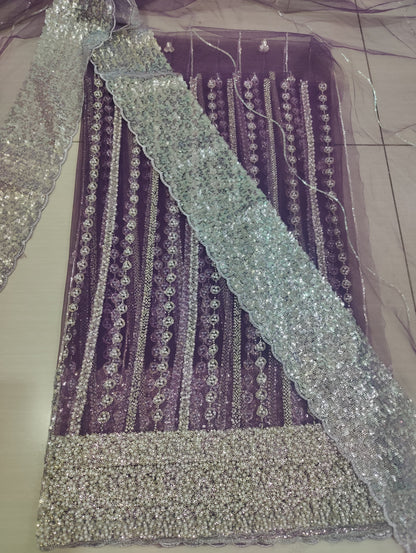 Net 2pc – Unstitched Turkish Cutdana Collection - 7