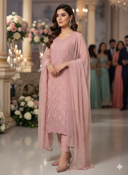 Chiffon Embroiderd 2pc unstitched