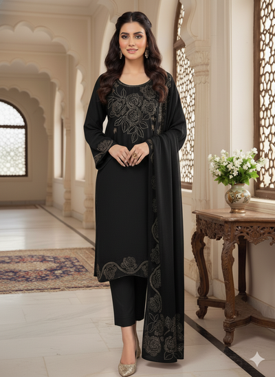 Designer Chiffon 3pc Party Wear