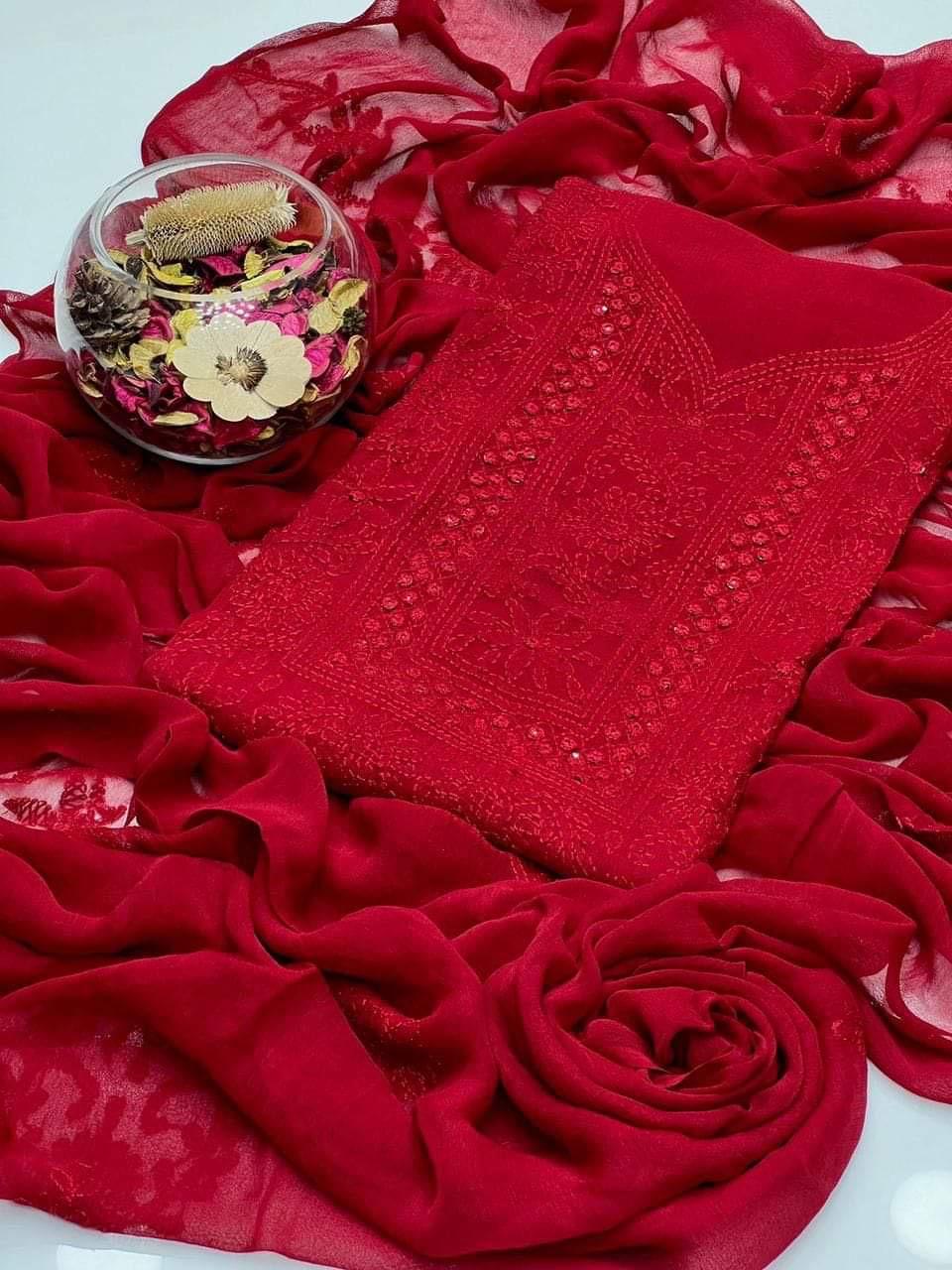 Luxury Chiffon 2pc Unstitched – Perfect for Formal Stitching