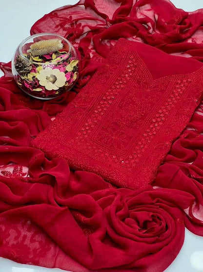 Luxury Chiffon 2pc Unstitched – Perfect for Formal Stitching