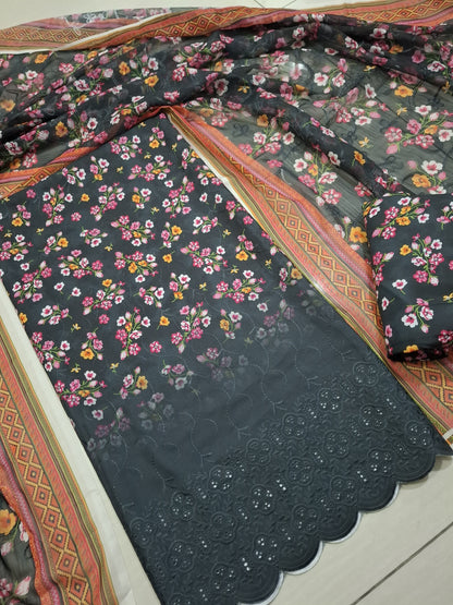 Swiss Lawn chikankari