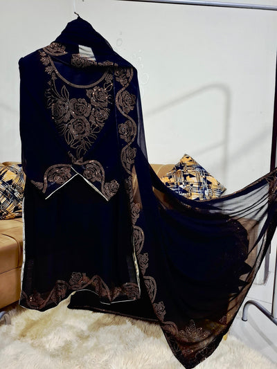 Designer Chiffon 3pc Party Wear