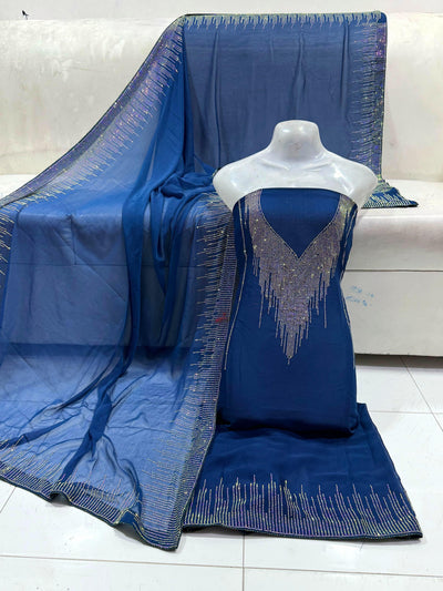 Unstitched Chiffon 2-Piece – Elegant Shirt & Dupatta Set