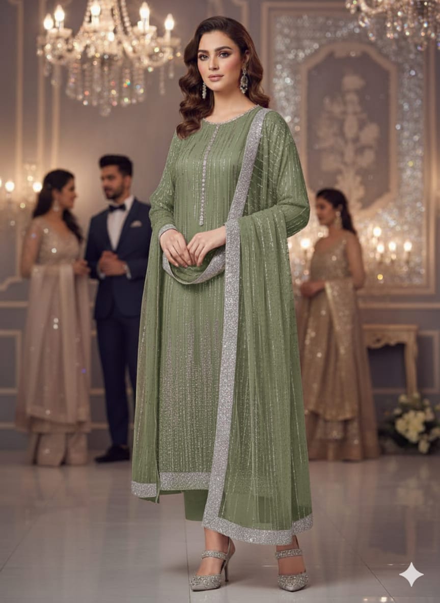 Net 2pc – Unstitched Turkish Cutdana Collection