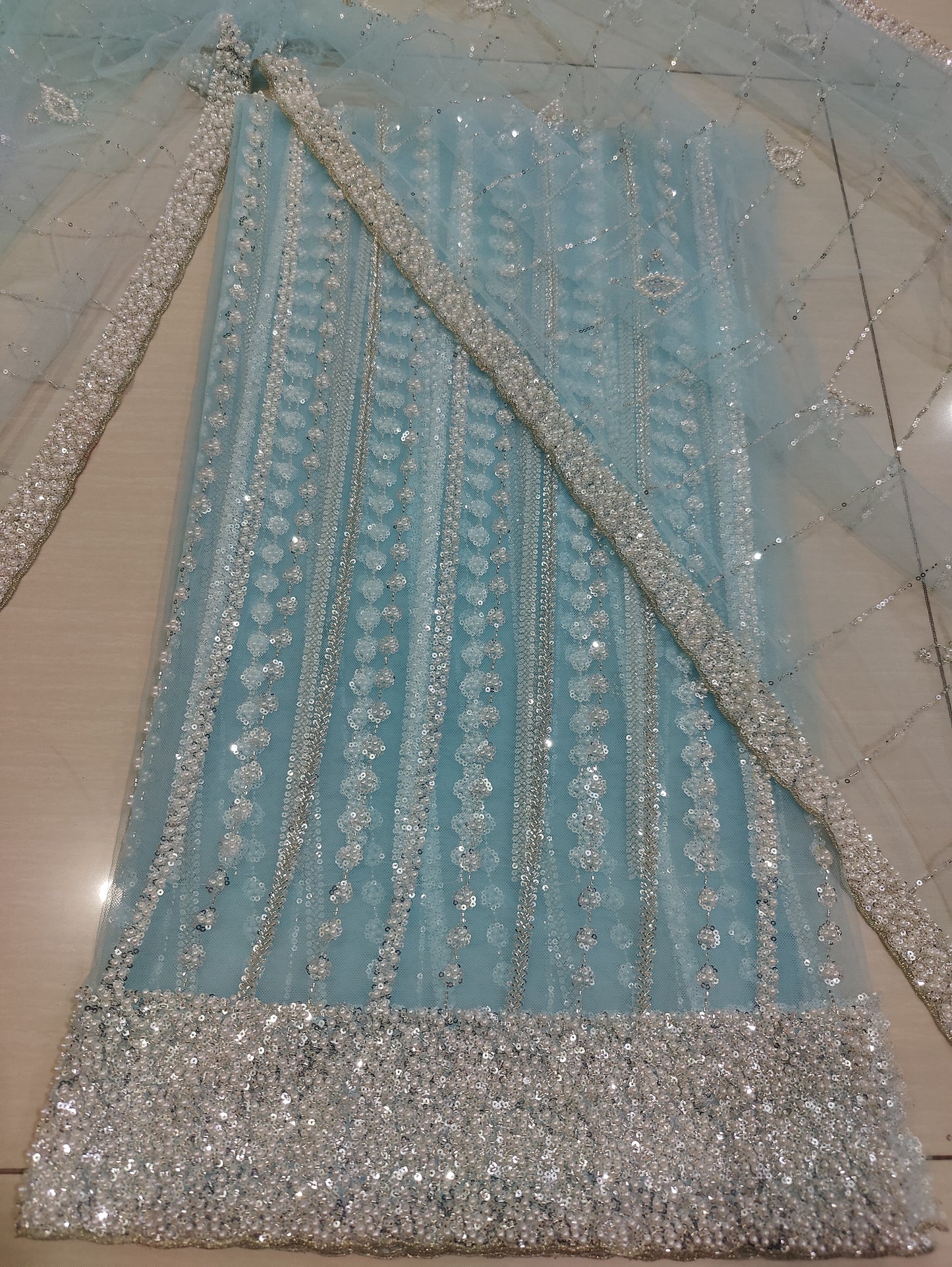 Turkish cutdnaa net unstitched 2pc