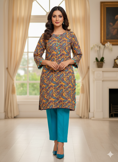 Women's 2pc Lawn Outfit | Casual & Festive Wear