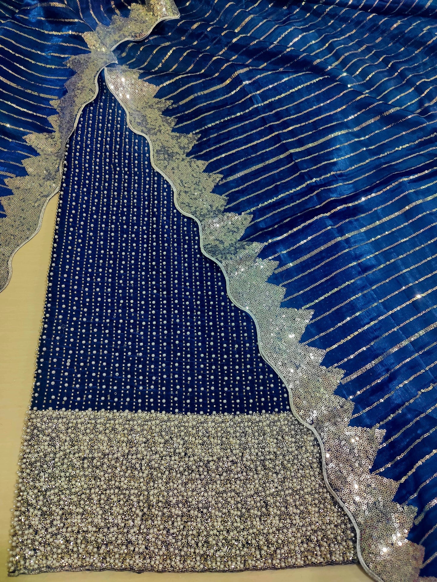 Silk 2pc – Unstitched Turkish Cutdana Collection - 4