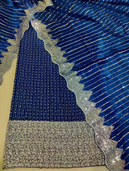 Silk 2pc – Unstitched Turkish Cutdana Collection - 4