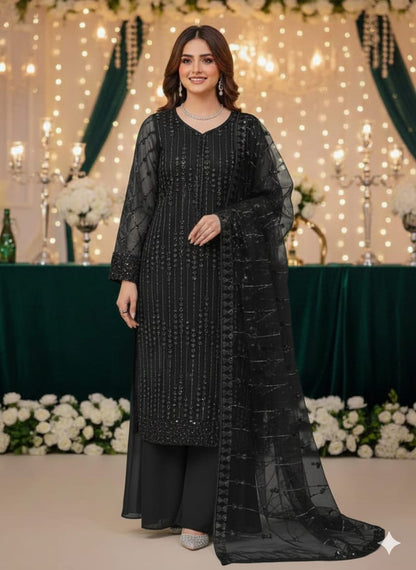 Net 2pc – Unstitched Turkish Cutdana Collection - 9