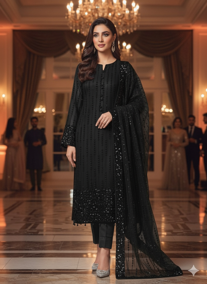 Net 2pc – Unstitched Turkish Cutdana Collection - 2