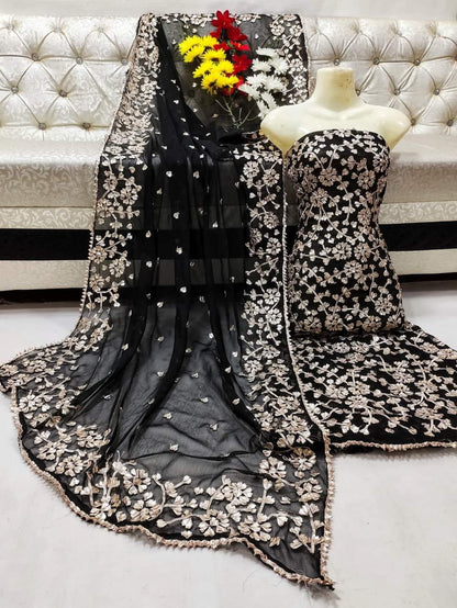 Luxury Chiffon 2pc Unstitched – Perfect for Formal Stitching