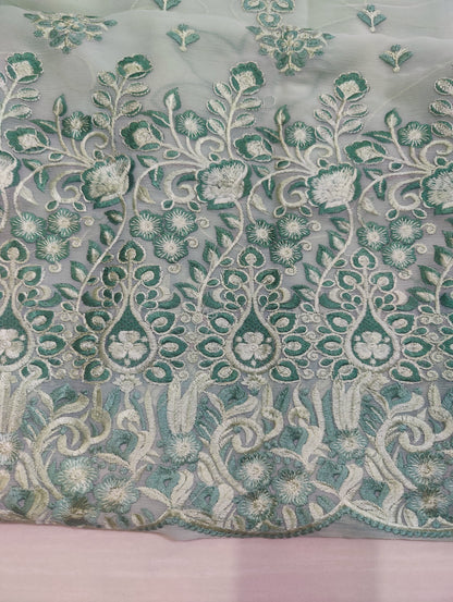 Chiffon Embroiderd 2pc unstitched