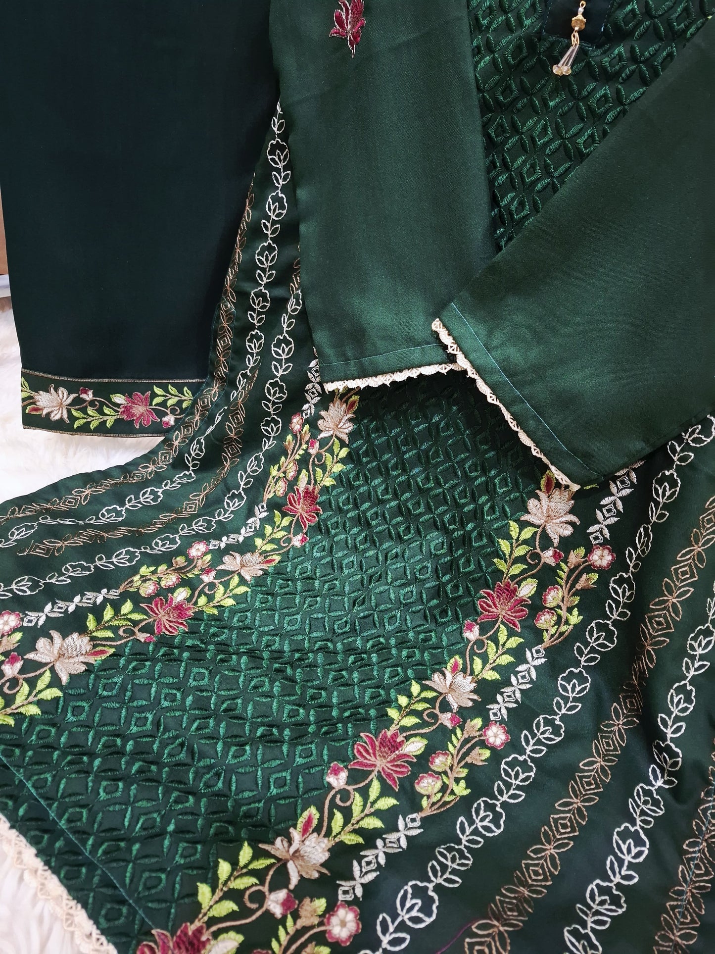 2-Piece Dhanak Suit for Women | Winter Collection