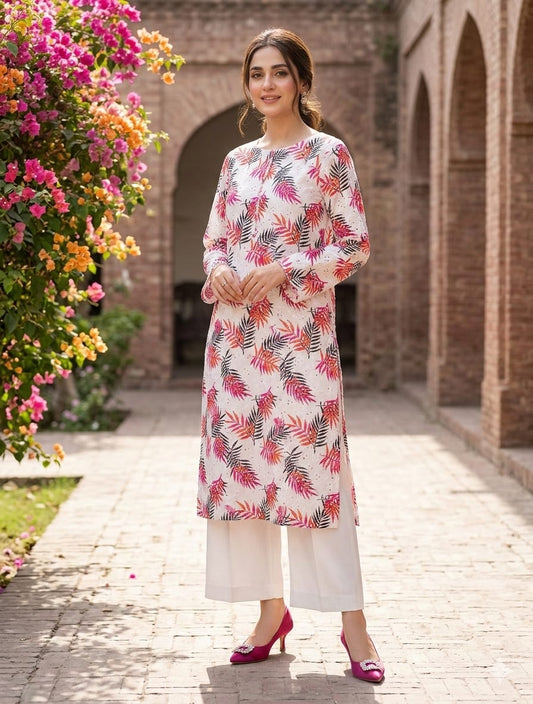 Lawn chikankari