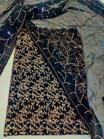 Chiffon embroidered 2pc unstitched