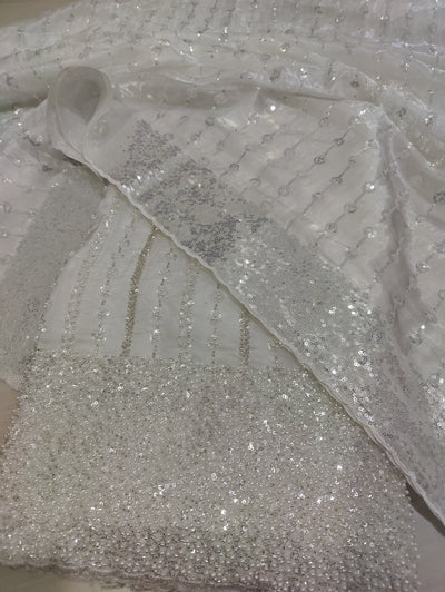 Turkish Cutdana Silk Set – 2pc Unstitched for Formal Occasions