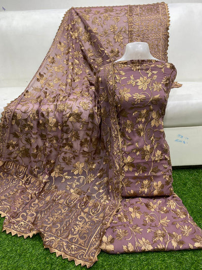 Chiffon unstitched 2pc
