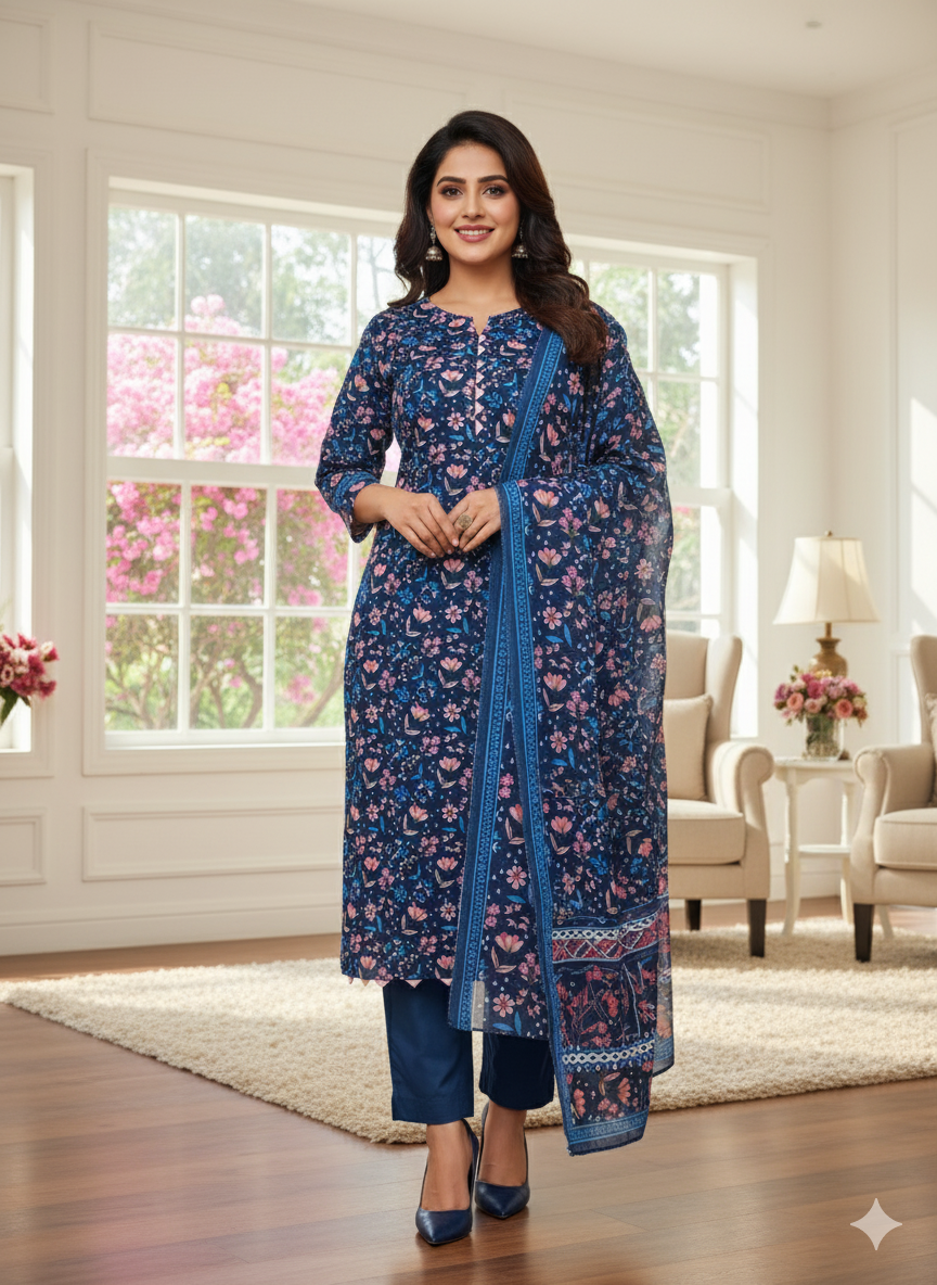 Lawn 3-Piece Outfit | Soft Fabric & Stylish Design
