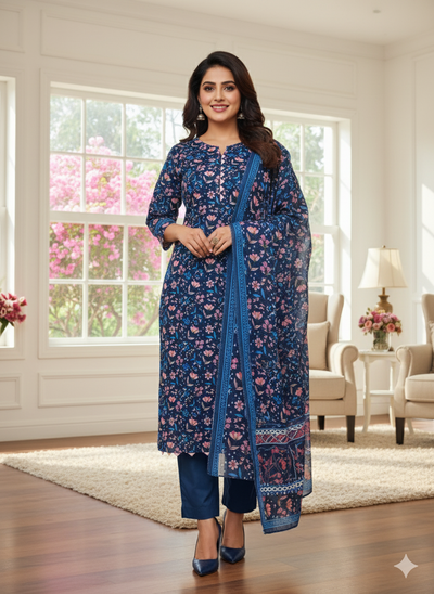 Lawn 3-Piece Outfit | Soft Fabric & Stylish Design