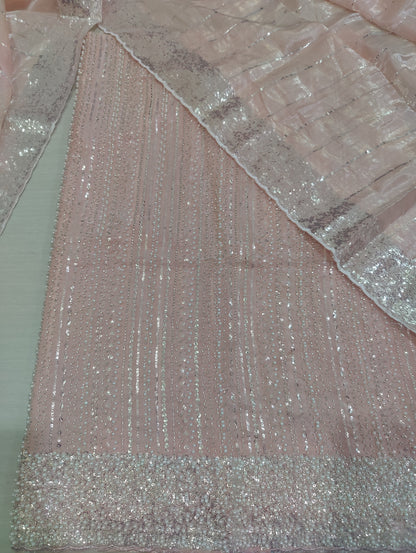 Silk 2pc Unstitched – Luxe Turkish Cutdana Embroidery Edition Fountain