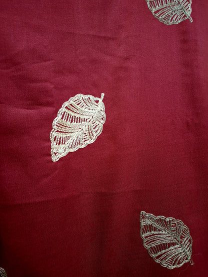 Elegant 3-Piece Dhanak Suit – Embroidered Shirt, Trousers & Dupatta