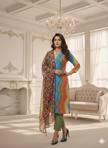 Lawn 3pc Set | Soft Fabric & Vibrant Prints