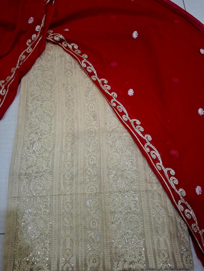 Chiffon Embroidered 2pc unstitched