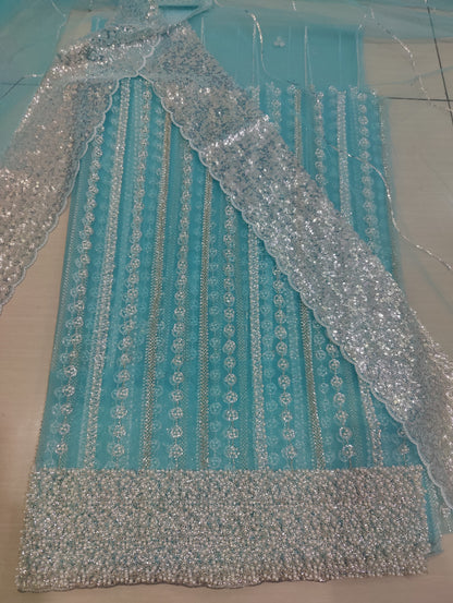 Net 2pc – Unstitched Turkish Cutdana Collection - 7