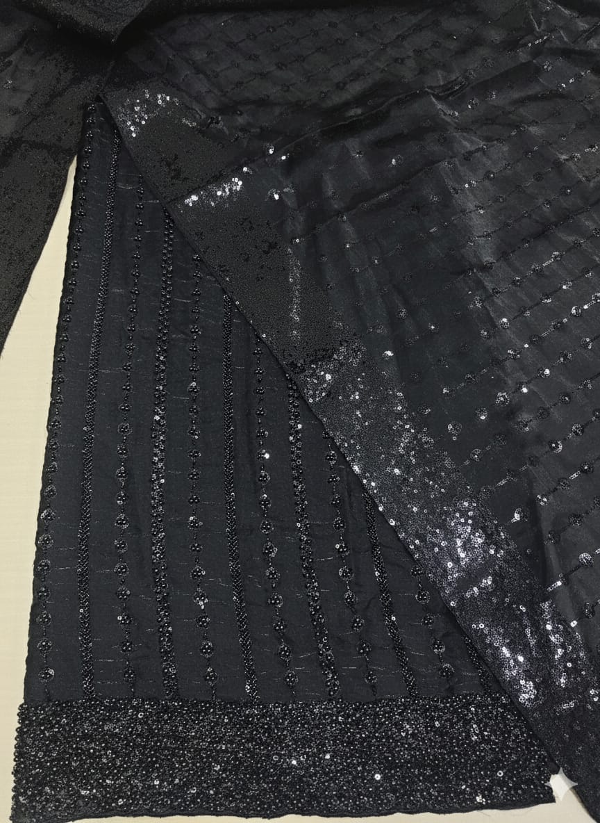 Silk 2pc – Unstitched Turkish Cutdana Collection - 5