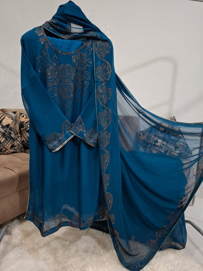 Designer Chiffon 3pc Party Wear