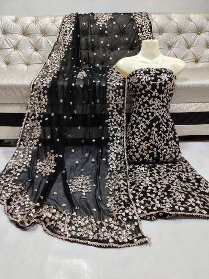 Unstitched Chiffon 2Pc – Lightweight & Graceful