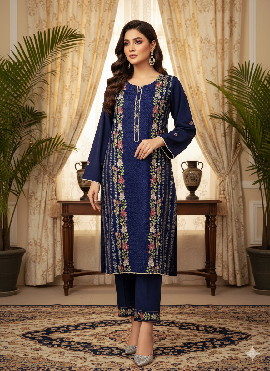 Women's 2pc Dhanak Outfit | Boutique Style & Comfort