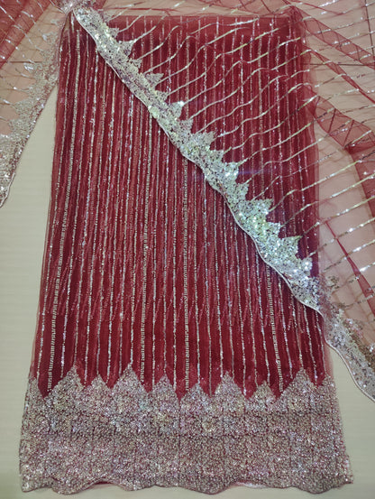 Net 2pc – Unstitched Turkish Cutdana Collection - 4