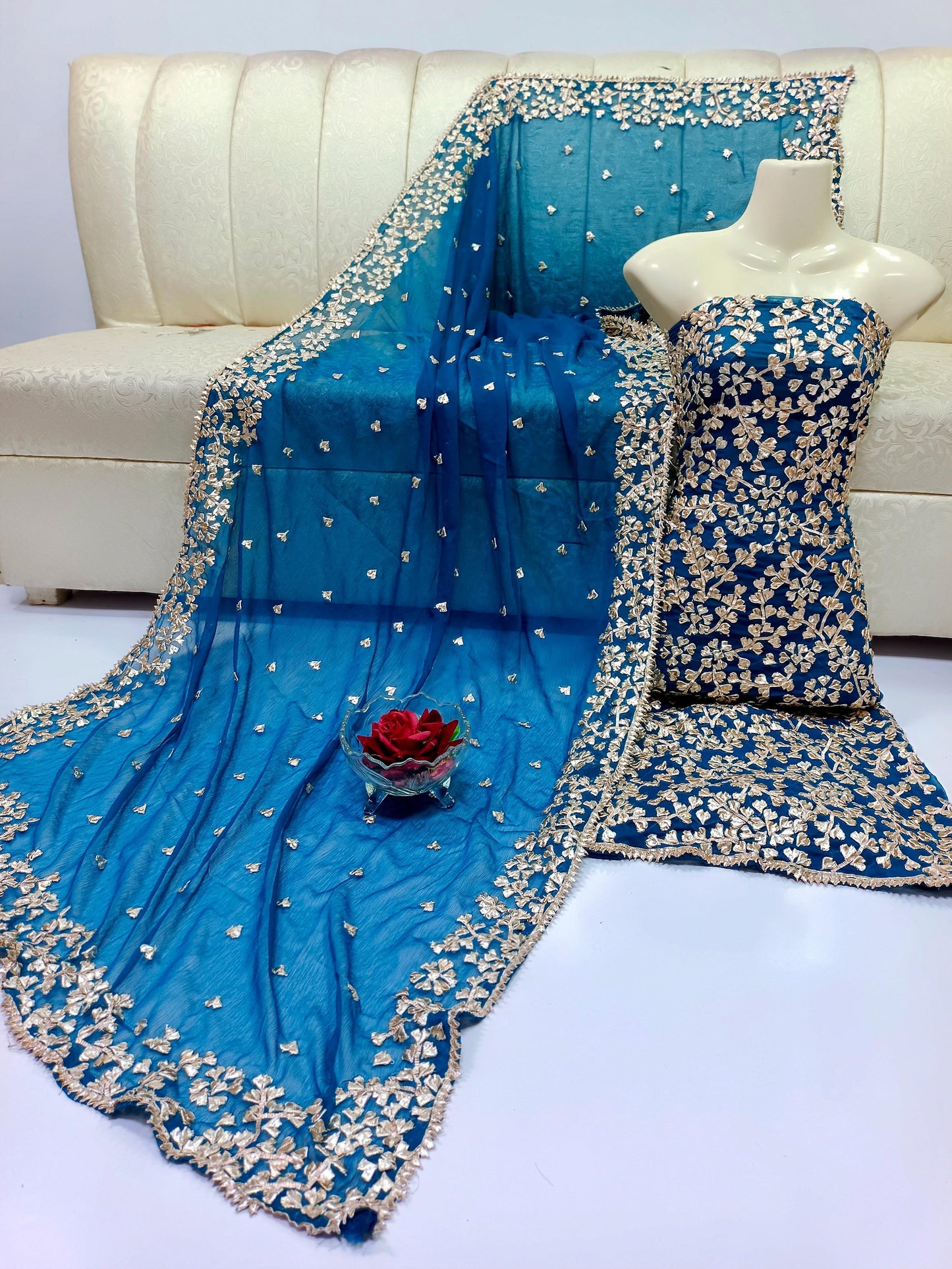 Luxury Chiffon 2pc Unstitched – Perfect for Formal Stitching