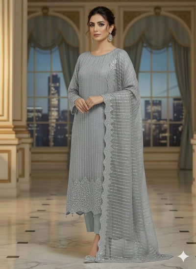 Artisan Silk 2pc – Unstitched Turkish Cutdana Collection - 2